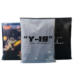 LT Biodegradable Printed Packaging Tshirt Clothes <strong>Bag</strong> Plastic Packaging Slider Ziplock Custom Frosted Zipper <strong>Bag</strong> for Clothing - Product Image 1