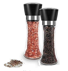 Molino Manual para Pimienta y Sal de Acero Inoxidable Dorado, Negro, Cobre y Plata de 180 ml, Buen Precio, Gran Venta - Product Image 1