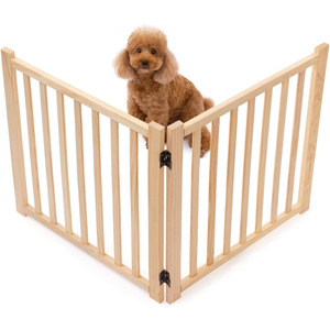 Enclos pour animaux de compagnie en bois, rectangulaire, extensible, pour chiens de petite à moyenne taille, utilisation en intérieur, lot de 2 - Product Image 5