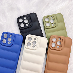 Ốp Lưng Điện Thoại Puffer Mới Ốp Lưng Silicon Mềm Ốp Lưng Điện Thoại Áo Khoác Thương Hiệu Thời Trang Cho <span class=keywords><strong>iPhone</strong></span> 14 13 12 11 Pro Max X Xs Xr 7 8 <span class=keywords><strong>Plus</strong></span> - Product Image 3