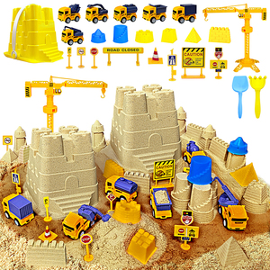 Nghệ thuật sáng tạo chơi giáo dục moldable cảm giác ma thuật Bông cát xô đóng gói siêu mềm chơi cát Bộ dụng cụ nghệ thuật cho trẻ em - Product Image 4