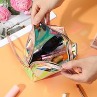 Vente en gros Sacs à crayons en plastique PVC transparent personnalisés Sacs de maquillage Emballage et sacs à provisions pour étudiants Trousse à crayons personnalisable