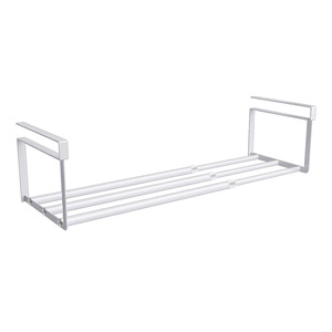 Extendable Shoe Rack With Under Shoe Storage Thickened Steel Pipe Wall Mounted Rectangular 6-10 Pairs Capacity - Product Image 1