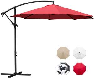 Sombrilla de Patio Redonda Comercial de Lujo para Jardín, Piscina, Playa, 10 pies, Resistente al Viento, Modelo DC-UM-102, Tipo Cantilever - Product Image 1
