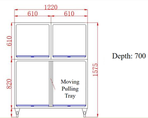 Paslanmaz Çelik Basit Büyük Köpek Kafesi, 4 Kapılı, Güvenli ve Dayanıklı Metal Tepsili, Hastaneler/Veteriner Klinikleri ve İç/Dış Mekan Kullanımı için - Product Image 2