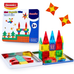 Gemmicc Science <span class=keywords><strong>Kidz</strong></span> Micro formato Mini magnetico scatola di latta portatile stelo da viaggio Set giocattoli scatola di ferro blocchi da costruzione - Product Image 1