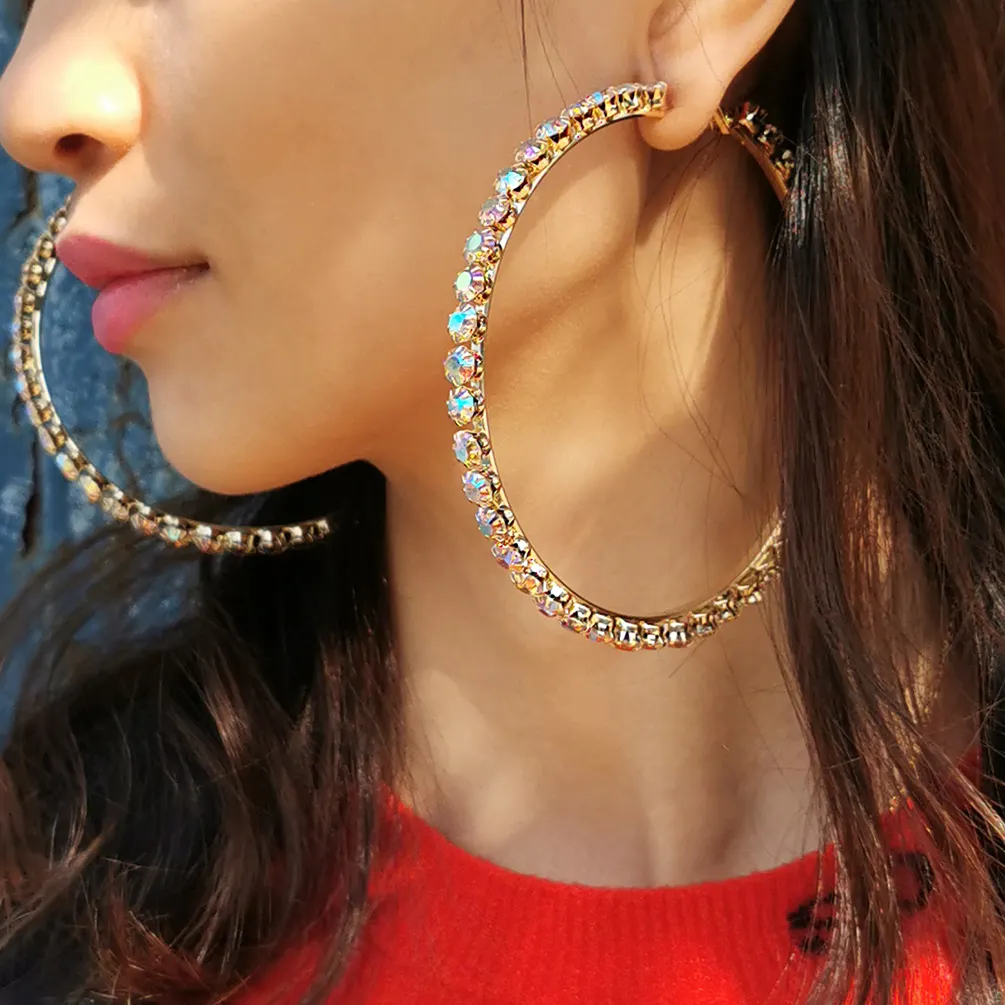 5Pairs Gold Silver color fashion women jewelry micro pave cz snake circle hoop earring 2020 new