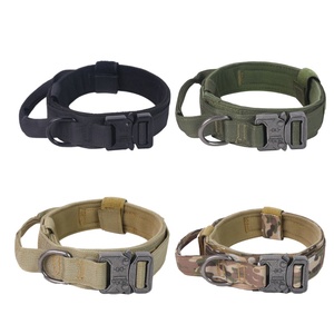 Ensemble de collier et de laisse d'extérieur tactique en nylon robuste pour grands animaux de compagnie - Product Image 1