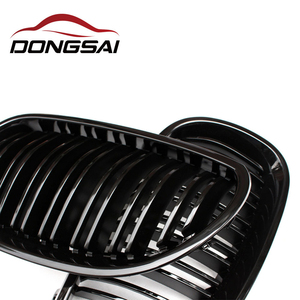 Grille de calandre avant à double lamelles en ABS injecté noir brillant, compatible avec <span class=keywords><strong>BMW</strong></span> Série 5 E60 Berline E61 Break 2004-2009 - Product Image 6