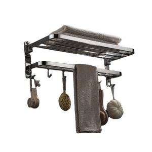 Accessoires de salle de bain muraux de bonne qualité, barre porte-serviettes en acier inoxydable 304, porte-serviettes - Product Image 4