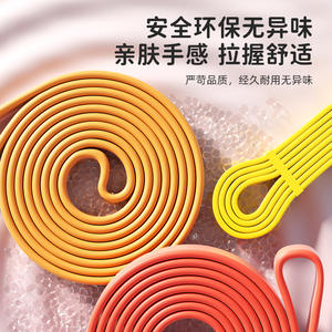 Bandes de résistance en silicone 2080 mm, ajustement confortable pour le yoga, la remise en forme, l'entraînement musculaire, les étirements, les squats, les fessiers, les tractions - Product Image 5