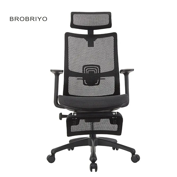 Executive Fabrik preis Möbel Design Sillas de oficina Computer Full Mesh ergonomische Bürostuhl Stühle mit Fuß stütze