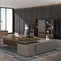 Vente en gros Bureau d'ordinateur de bureau à hauteur réglable Bureau de direction en bois en L avec tiroir