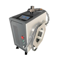 Máquina de limpieza láser de pulso de 50W-100W, máquina de limpieza láser para eliminar óxido y pintura del madera, refrigerada por aire.