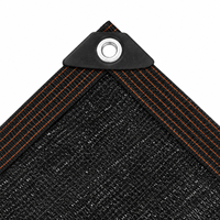 Filet pare-soleil noir en HDPE pour serre agricole, taux d'ombrage élevé, résistant aux UV, écran en maille résistant aux intempéries