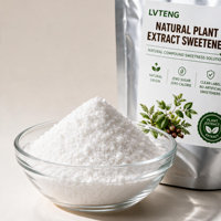 Édulcorant Naturel en Poudre 120X Plus Sucré que le Sucre Mélange de Stévia, Fruit du Moine et Erythritol pour les Fabricants Alimentaires