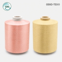 Solid Color Colored Spun Nylon Yarn, Pre Dyed Polyamide Yarn for Socks, Fade Resistant Eco Friendly Knit Yarn for Sweaters