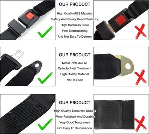 Kit <span class=keywords><strong>de</strong></span> harnais <span class=keywords><strong>de</strong></span> ceintures <span class=keywords><strong>de</strong></span> <span class=keywords><strong>sécurité</strong></span> réglables à 2 points pour Go Kart, Club <span class=keywords><strong>Golf</strong></span> Cart en noir (54 pouces avec vis d'installation) Lot <span class=keywords><strong>de</strong></span> <span class=keywords><strong>4</strong></span> - Product Image 6
