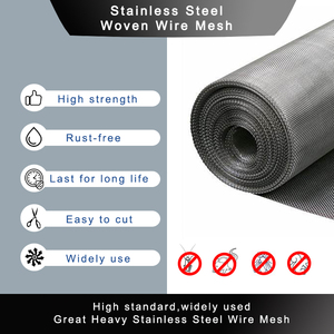 304/316 SS dây thép lưới lọc màn hình 20/40/60 80/100/150/200/300/400 micron lọc vải thép không gỉ dệt dây lưới - Product Image 5