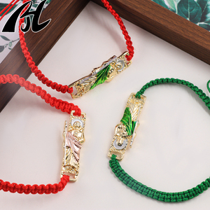 Offre Spéciale religieux pendentif Mendal tressé corde Artesanal Corda Pulseira pour hommes femmes mode bracelets porte-bonheur Couples Amantes - Product Image 6