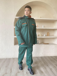 OEM Custom Cotton/Polyester Electrician Workwear Uniform <b>Jacket</b> for <b>Men</b>-Warm <b>Long</b> Sleeve Industrial Safety Workwear - Product Image 4