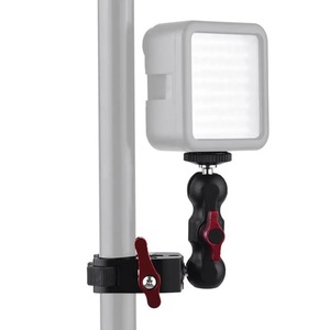 Metal Super Crab Clamp With Double Ball Head Magic Arm 1/4'' 3/8'' Hole Mount Camera Monitor LED Light Mic Bracket - Product Image 5