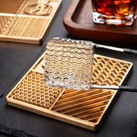 Moule à glaçons en laiton personnalisé de haute qualité avec plaque à glaçons pour les amateurs de whisky, cadeau d'affaires
