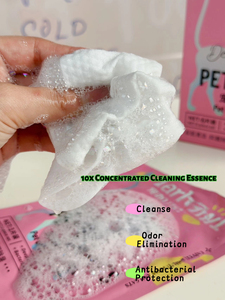 Lenços Naturais para Animais de Estimação Não Tóxicos Biodegradáveis Lenços Descartáveis Texturizados Personalizados para Cães e Gatos - Product Image 2