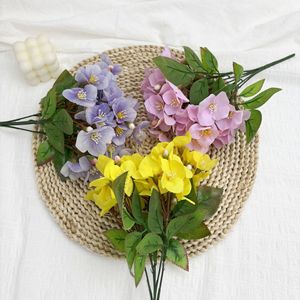Bouquet de fleurs artificielles de begonias en soie, fait main, pour mariage et décoration intérieure - Product Image 2