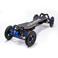 BAJABOARD 9324W Scooter électrique à quatre roues en alliage d'aluminium étanche 4x4 pour adultes, sports de plein air, télécommande GX4 PRO, 65 km/h