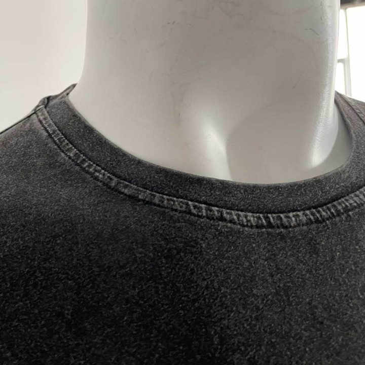 Wholesale Acid Wash T Shirt Stone t Shirts With Printed Large Graphic Customize Oversized Vintage T-shirt