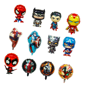 Nouveau personnage de dessin animé <span class=keywords><strong>en</strong></span> forme de spider man panthère noire super-héros feuille ballon joyeux anniversaire fête décoration globos pour enfants <span class=keywords><strong>jouet</strong></span> - Product Image 1