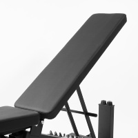 Banc de musculation pliable en métal électroplaqué réglable pour entraînement à domicile et musculation