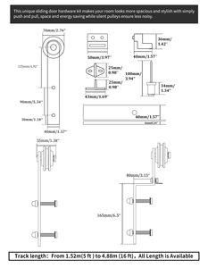 Portes <span class=keywords><strong>de</strong></span> <span class=keywords><strong>grange</strong></span> intérieures robustes et robustes <span class=keywords><strong>de</strong></span> style moderne, glissières suspendues <span class=keywords><strong>sur</strong></span> <span class=keywords><strong>rail</strong></span>, kits <span class=keywords><strong>de</strong></span> systèmes <span class=keywords><strong>de</strong></span> quincaillerie pour portes coulissantes à <span class=keywords><strong>rail</strong></span> unique - Product Image 6