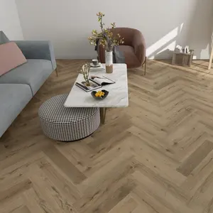 Diskon Besar UK Lantai Herringbone Kelas Komersial SPC Vinil LVT Lantai SPC Lantai Plastik