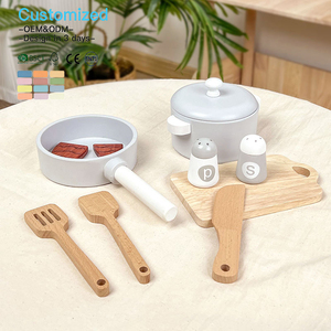 EDULAND OEM ODM Jouet de <span class=keywords><strong>cuisine</strong></span> en bois Montessori de <span class=keywords><strong>simulation</strong></span>, ensemble de <span class=keywords><strong>cuisine</strong></span> éducatif amusant pour enfants, ustensiles de cuisson pour l'école maternelle - Product Image 2