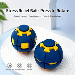 New Colorful 3D Printed Fidget Stress <b>Ball</b> Press Rotating Finger Spinner Portable Pocket Educational Stress Relief Toy - Product Image 4