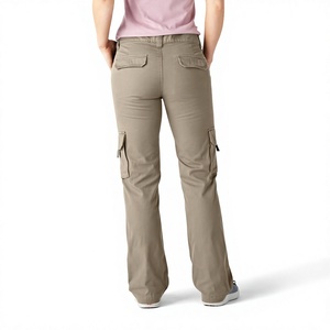 New Arrival Autumn Regular Casual High Waist Women's Pocket Cargo Straight Anti-static Quick Dry Breathable Eco-Friendly Pants - Product Image 2