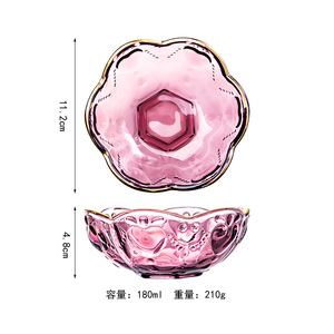 Ciotola Creativa in Vetro Resistente al Calore con Motivo <span class=keywords><strong>a</strong></span> Fiori di Ciliegio di Phnom Penh, Personalizzabile per Uso Alberghiero - Product Image 5