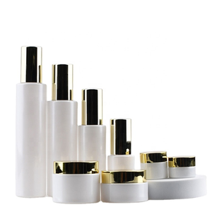 Ensemble de flacons de <span class=keywords><strong>lotion</strong></span> de luxe vert givré avec pompe, personnalisables, 100 ml, et pots cosmétiques en verre givré avec couvercle en bambou, 30 ml, 60 ml, 120 ml, 10 g, 30 g, 50 g - Product Image 6