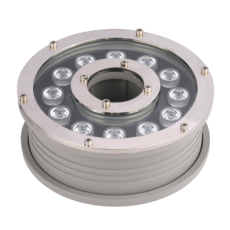 316 Stainless Steel LED Fountain Light IP68 RGB Color Change Submersible Lamp for Swimming Pool & Landscape