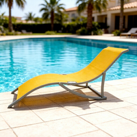 Nouvelle chaise longue moderne en métal, lit de plage, mobilier pliant pour camping, résistant aux intempéries, pour usage extérieur, jardin, hôtel, salon