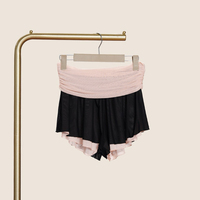 Combinaison de danse de ballet en nylon pour femmes, dos en filet, design torsadé à fleurs, vêtements de danse chinoise, gymnastique, vente en gros
