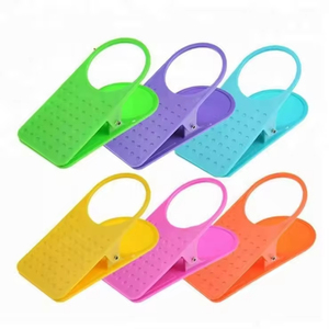Factory Wholesale Custom Logo Office Desk Big Size <b>Plastic</b> <b>Drink</b> Clip Table <b>Cup</b> Holder - Product Image 3