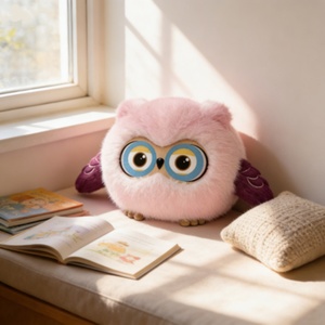 Juguete de Peluche Inteligente con IA, Búho de Peluche Suave y Flexible, Robot Animal <span class=keywords><strong>para</strong></span> Niños, Desarrollo Cognitivo Temprano, Decoración <span class=keywords><strong>para</strong></span> el Hogar - Product Image 4