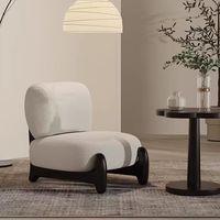 Chaise d'appoint minimaliste blanc Teddy canapé simple chaise de loisirs moderne salon meubles de maison chaises d'appoint en bois