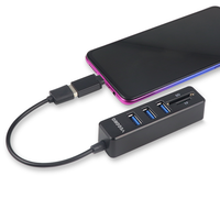 Hub USB untuk Komputer Laptop PC USB-A 2.0 Ke Usb 3.0*3 4 Port Splitter/USB Ke SD/TF Adaptor OTG