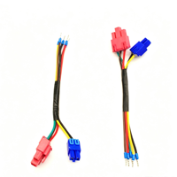 Kabel Harness Kustom dengan Konektor Plastik Merah & Biru, Terminal Pin Pre-crimped untuk Modul Kontrol Peralatan Rumah Tangga