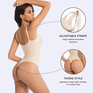 Phụ nữ liền mạch Shapewear bodysuit Tummy kiểm soát thong cơ thể Shaper snatched eo điêu khắc phù hợp với cơ thể - Product Image 3