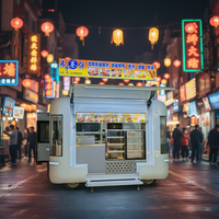 Mini Food Truck avec Cuisine Complète pour Espaces Restreints, Stationnement Facile et Coût Plus Bas que un Café
